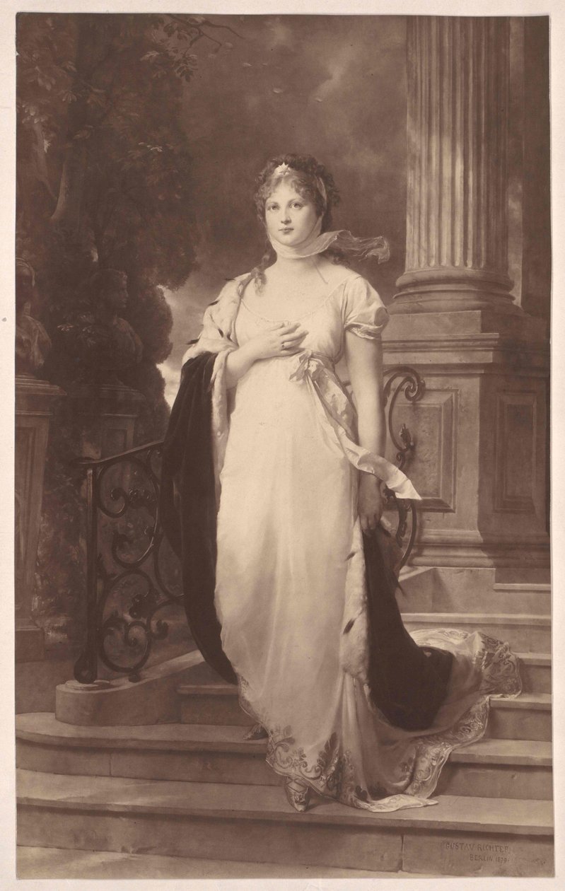 Prinses van Mecklenburg-Strelitz Louise door Gustav Karl Ludwig Richter