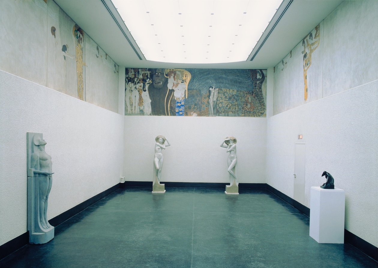 Beethovenfries: Het verlangen naar geluk - gebaseerd op Richard Wagners interpretatie van Ludwig van Beethovens Symfonie nr. IX door Gustav Klimt