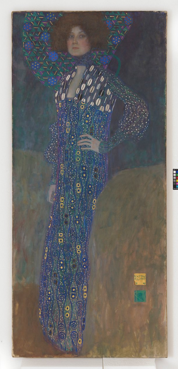 Portret van Emilie Flöge door Gustav Klimt