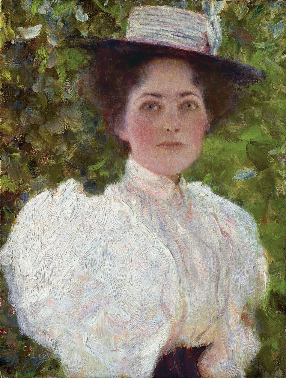 Meisje in het gebladerte, c.1908 door Gustav Klimt