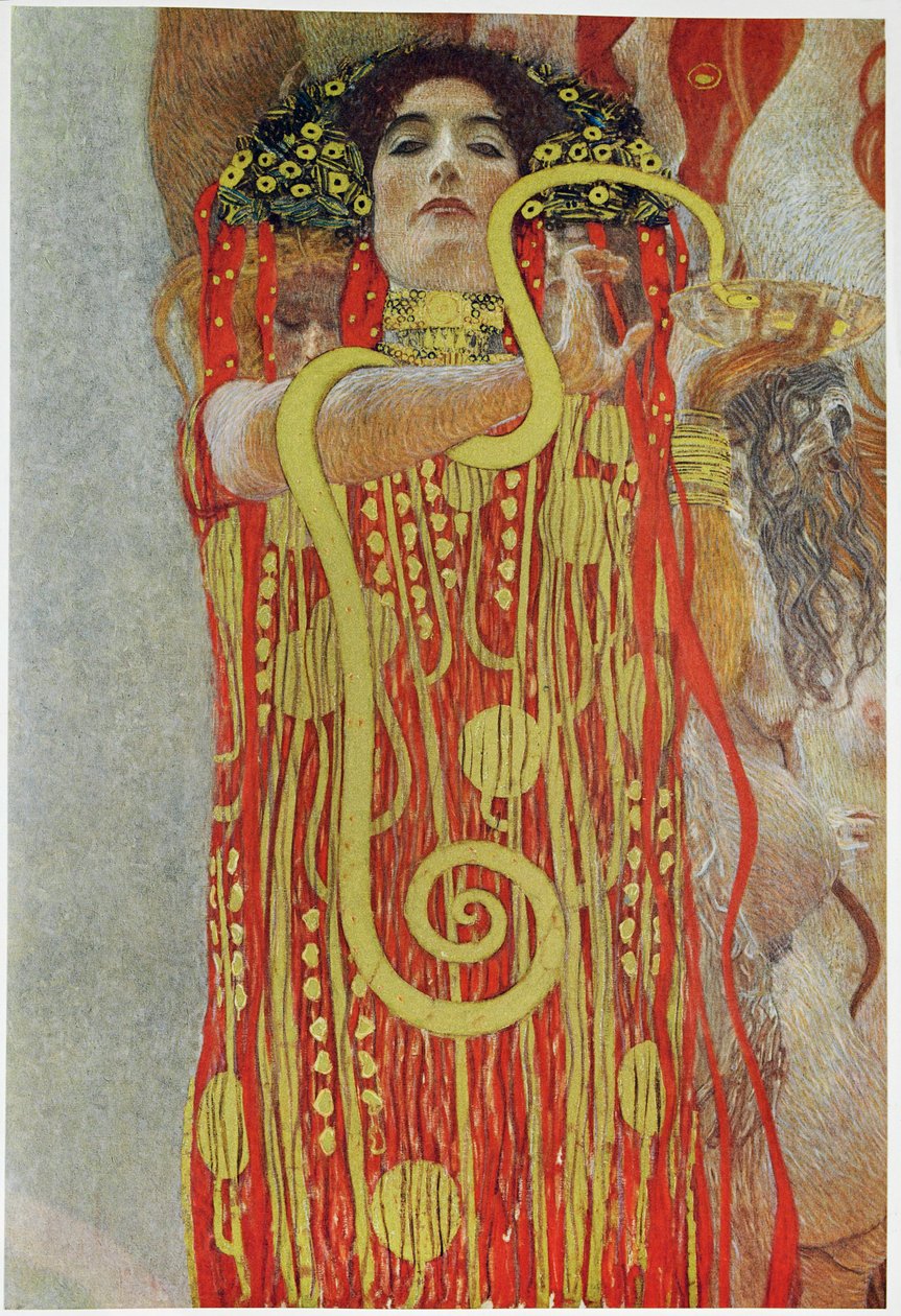 Geneeskunde, deel van de plafondschildering voor de Universiteit van Wenen door Gustav Klimt