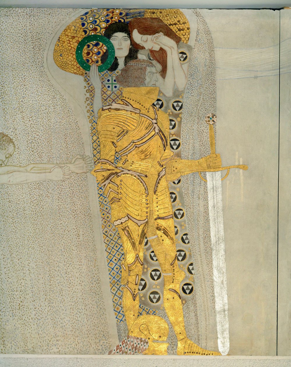 De 1902 tentoonstelling van de Weense kunstenaarsvereniging "Secession" draaide om het Beethoven-monument van Max Klinger. door Gustav Klimt
