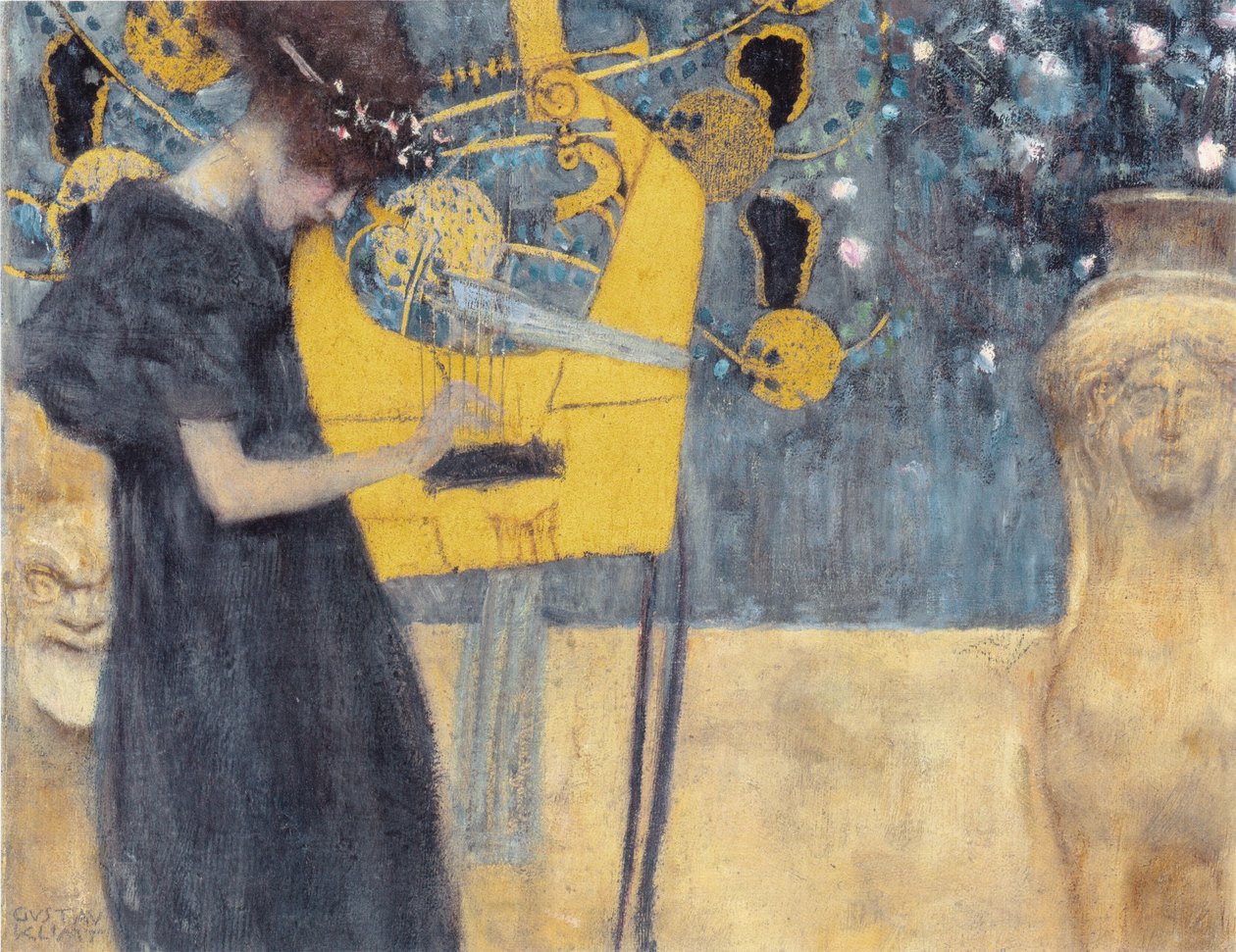 De muziek door Gustav Klimt