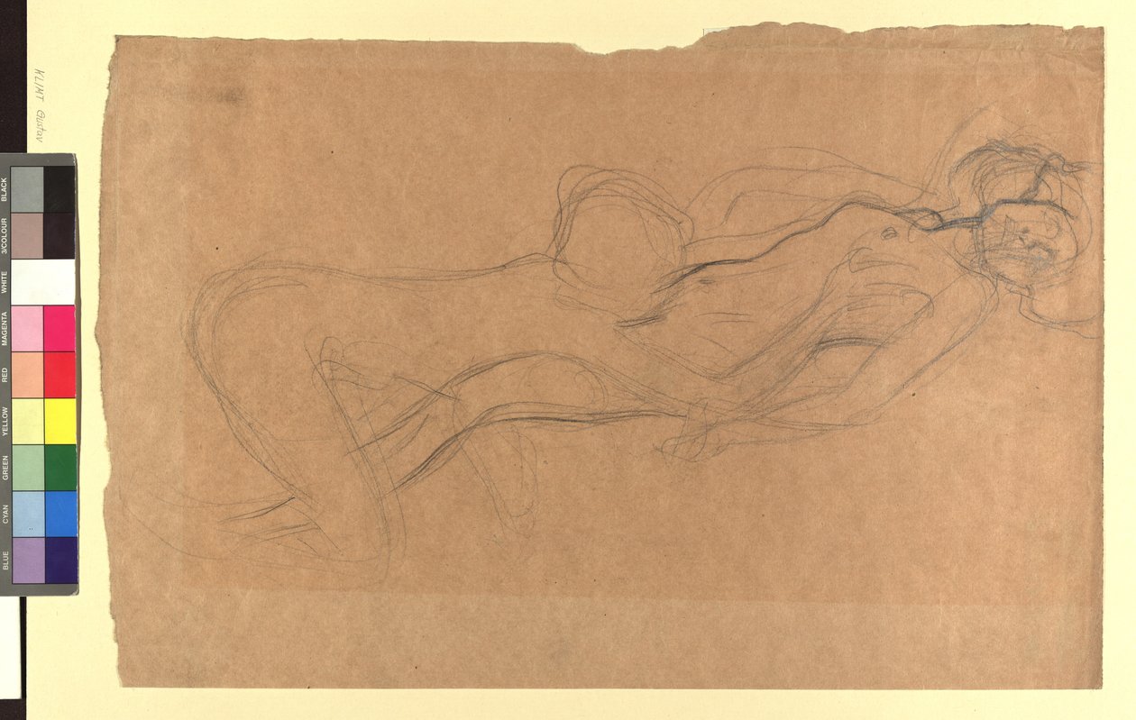 Zwei Frauenakte door Gustav Klimt
