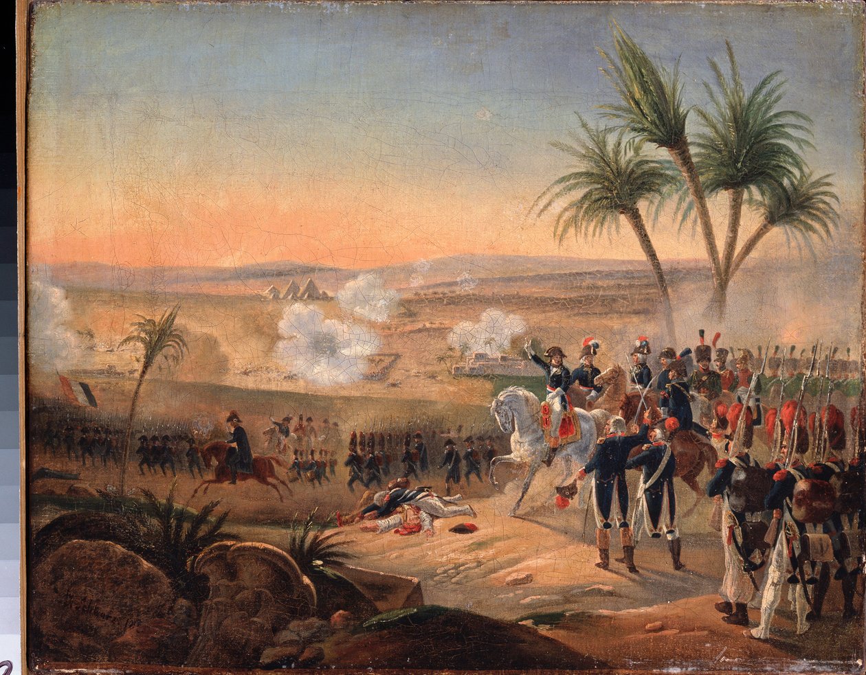 Scène van een militaire aanval door Gustav Schwarz