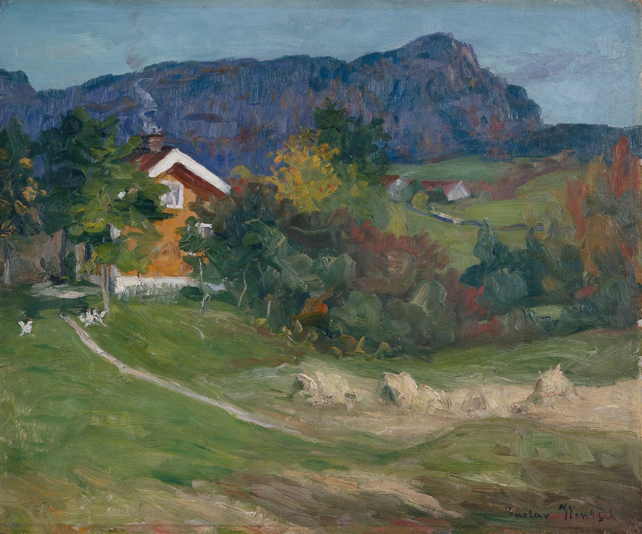 Van Asker, oktober door Gustav Wentzel