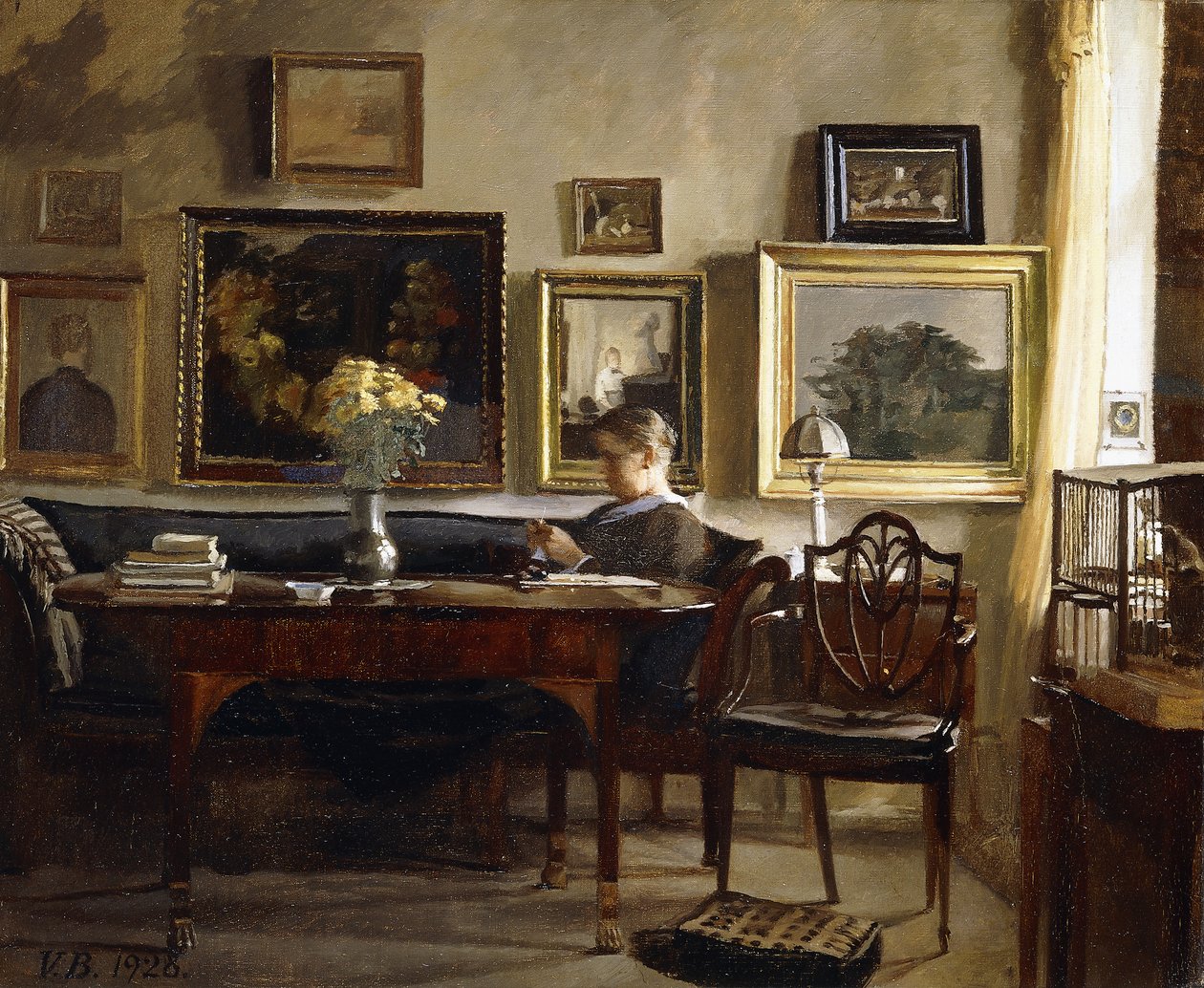 Een ontspannend moment door Gustav Wilhelm Blom
