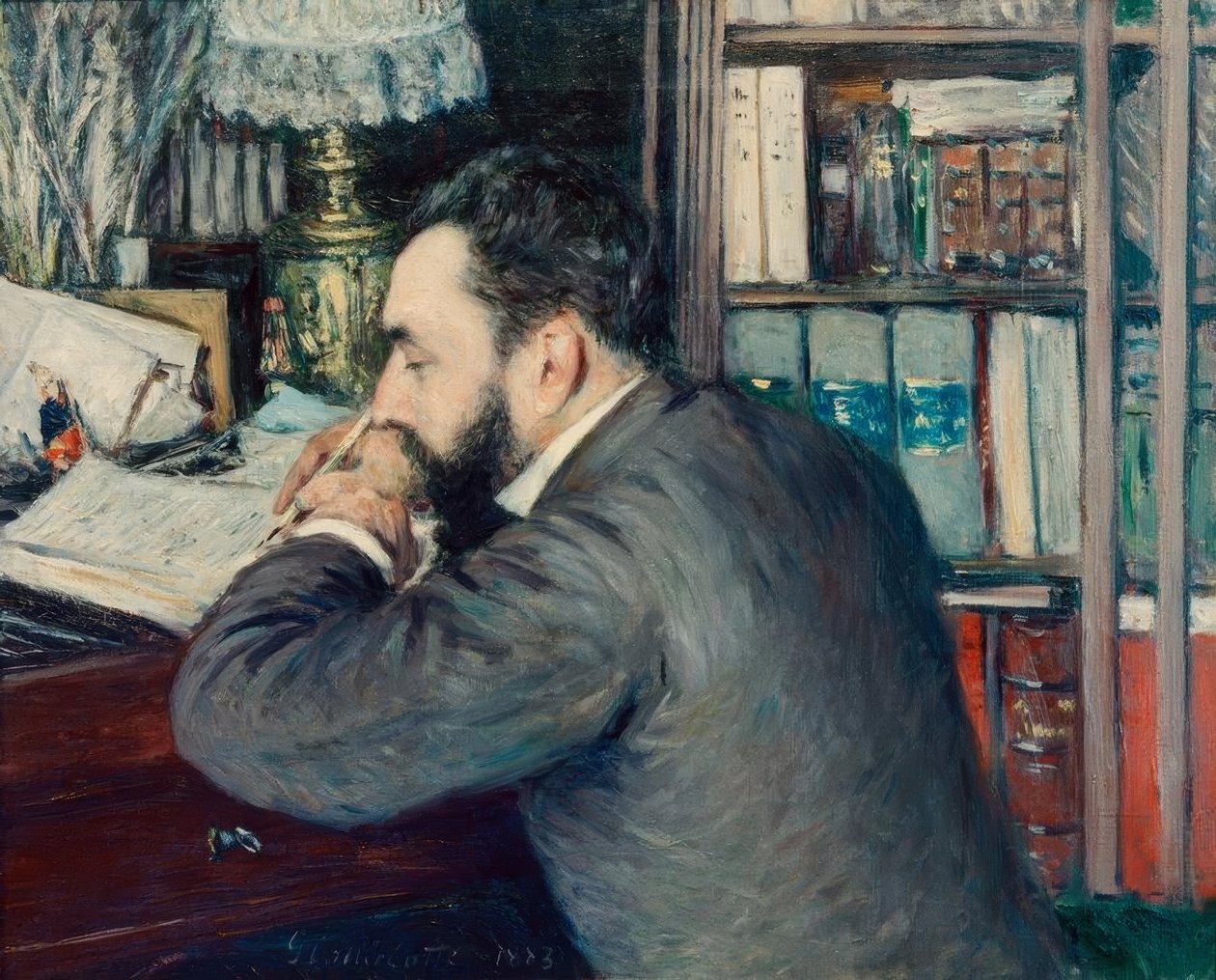 Henri Cordier door Gustave Caillebotte