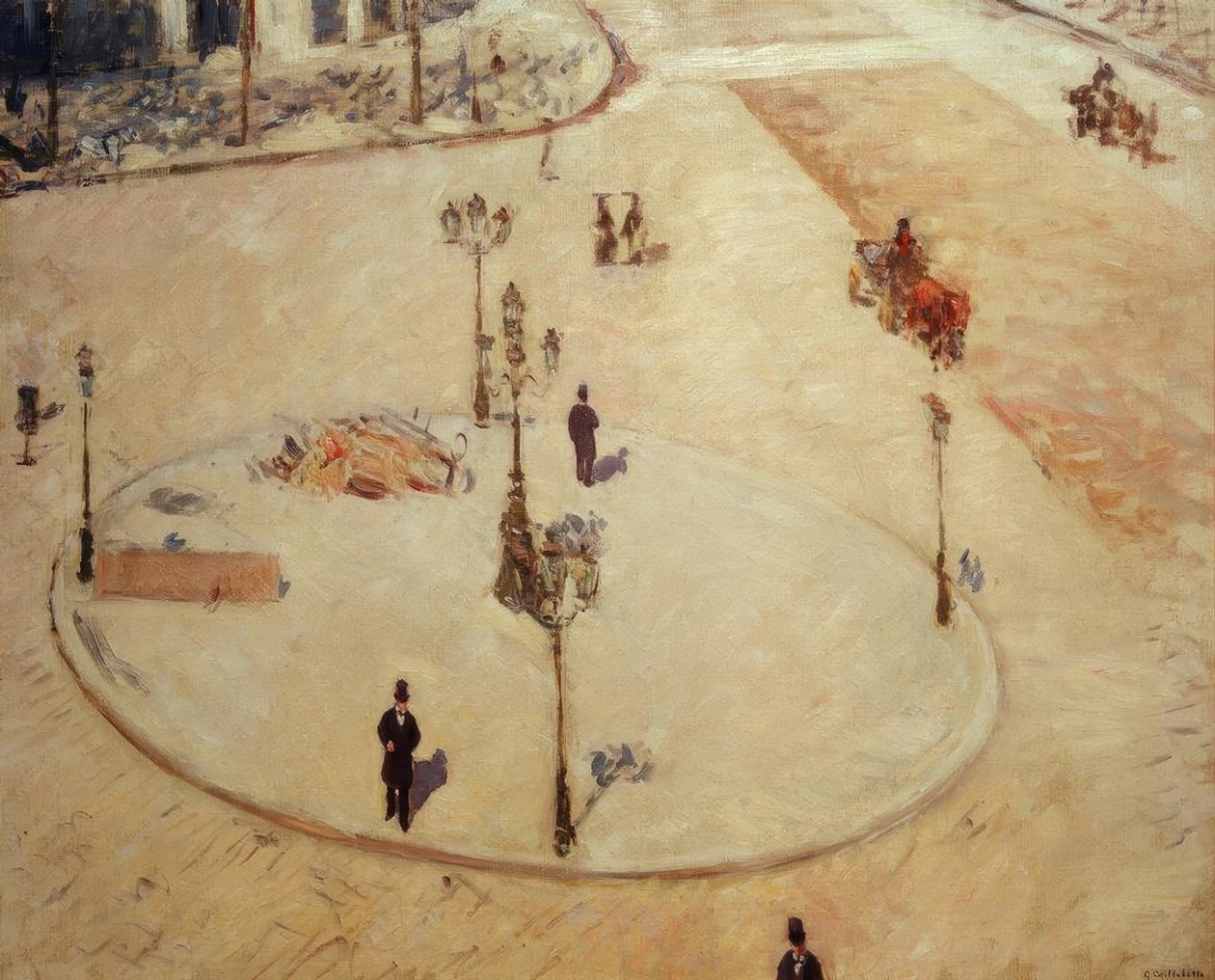 Een toevluchtsoord, Boulevard Haussmann door Gustave Caillebotte