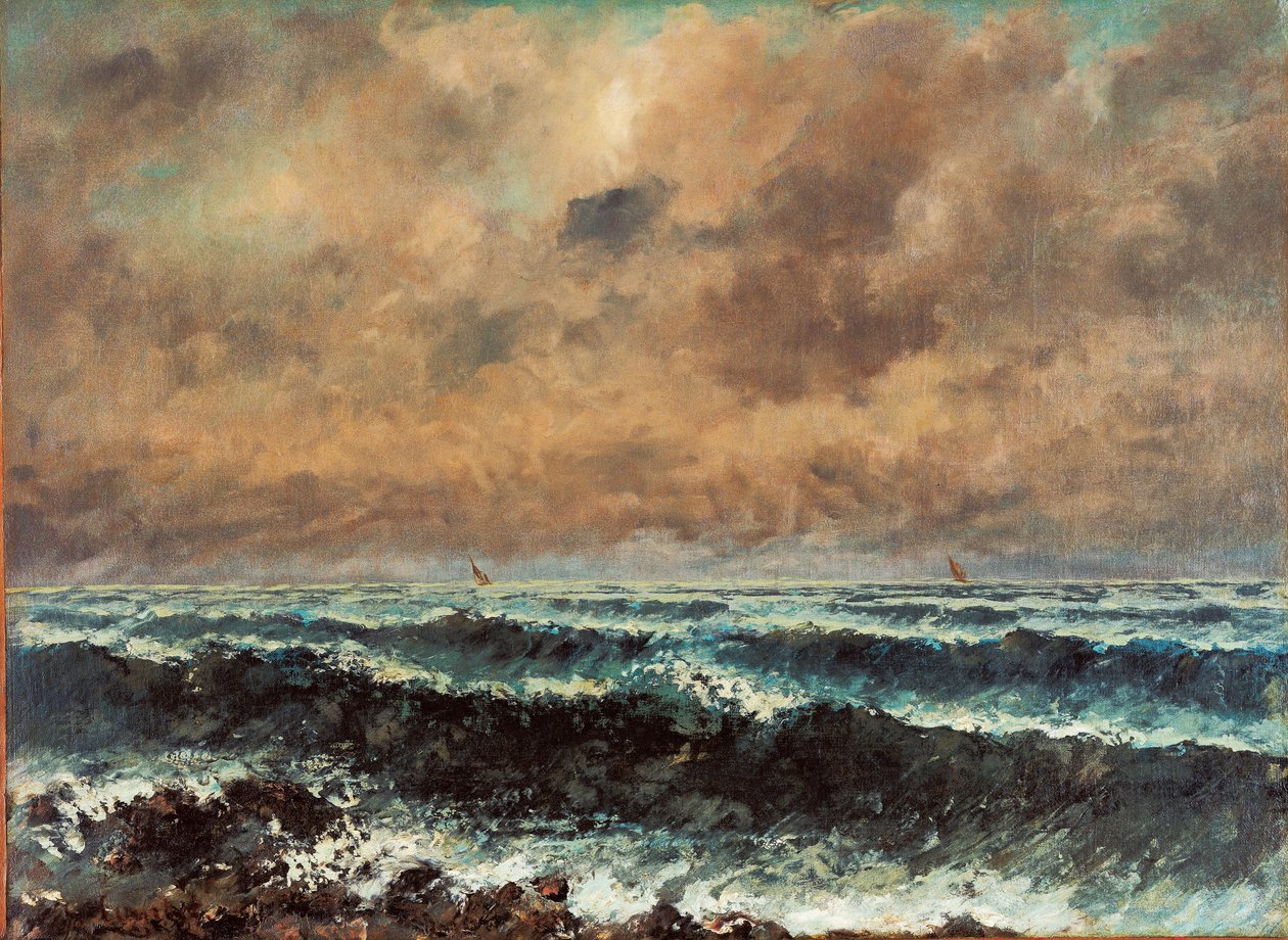 Herfstzee door Gustave Courbet