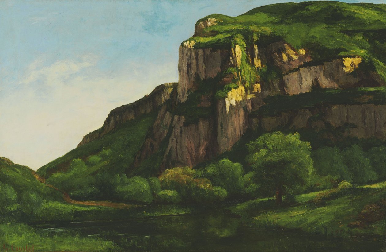 Rotsen bij Mouthier door Gustave Courbet