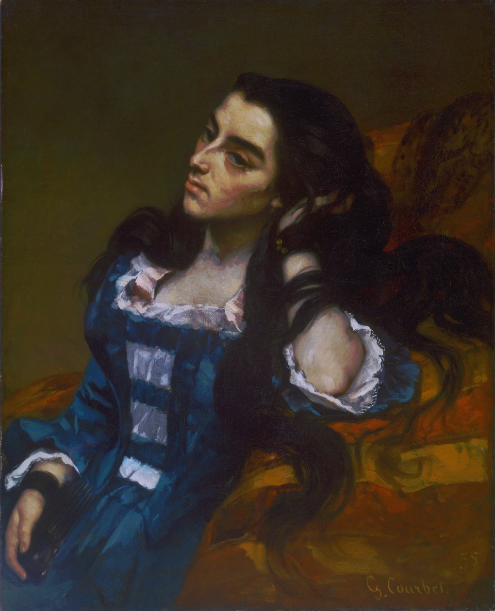 Spaanse vrouw door Gustave Courbet