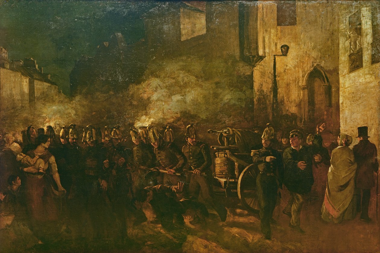 De brand door Gustave Courbet