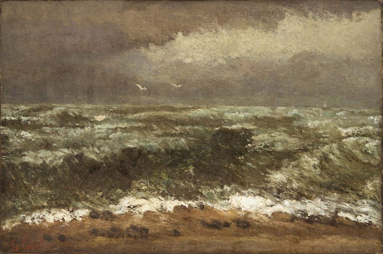 Golven door Gustave Courbet