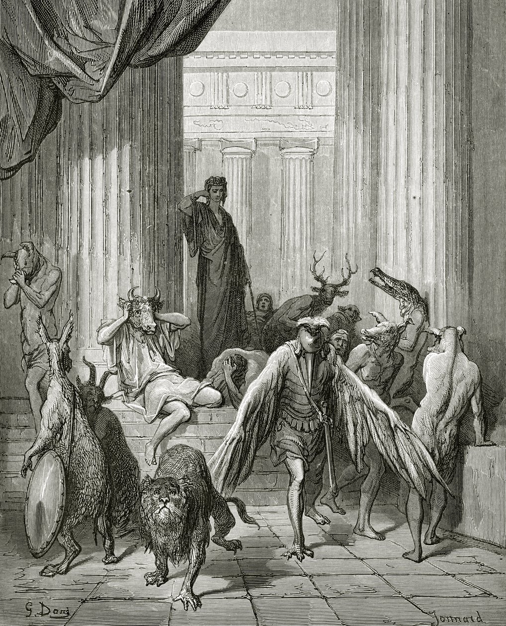De Metgezellen van Odysseus, illustratie uit 