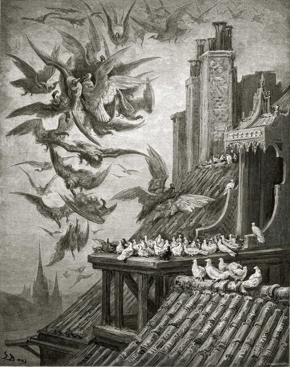 De Adelaars en De Duiven, illustratie uit 