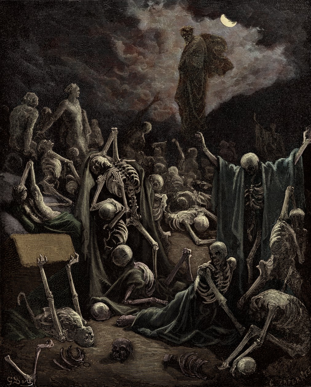 Het visioen van Ezechiël door Gustave Dore