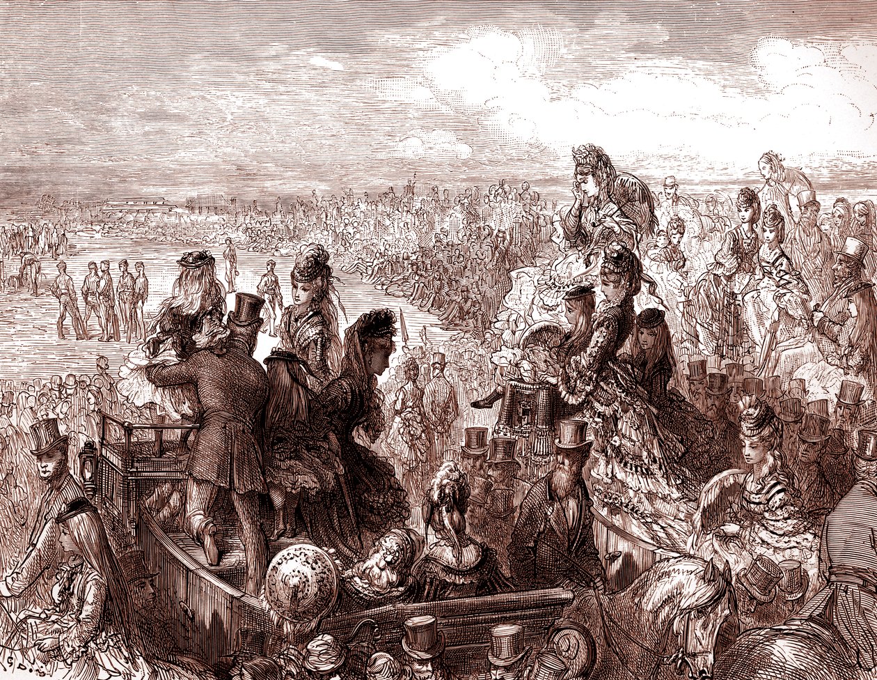 Victoriaans Londen - Lords cricketveld door Gustave Dore