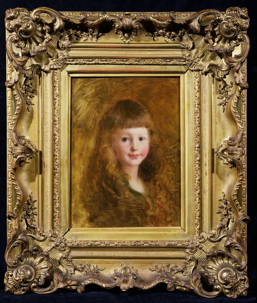 Portret van een Meisje door Gustave Jacquet