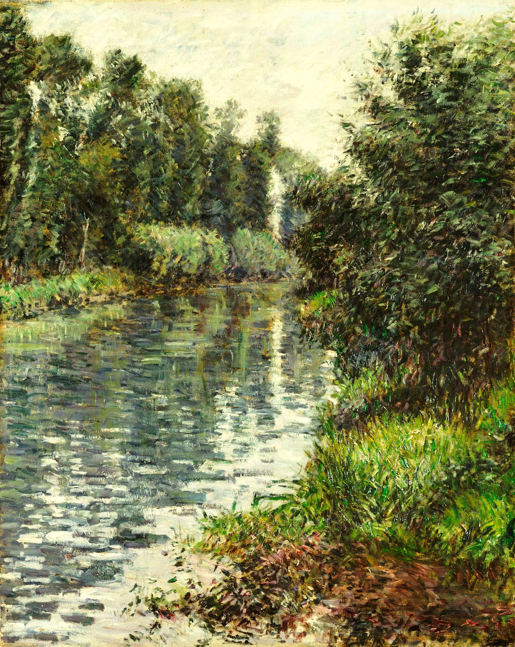 Een Kleine Tak van de Seine, Argenteuil, 1888-90 door Gustave Caillebotte
