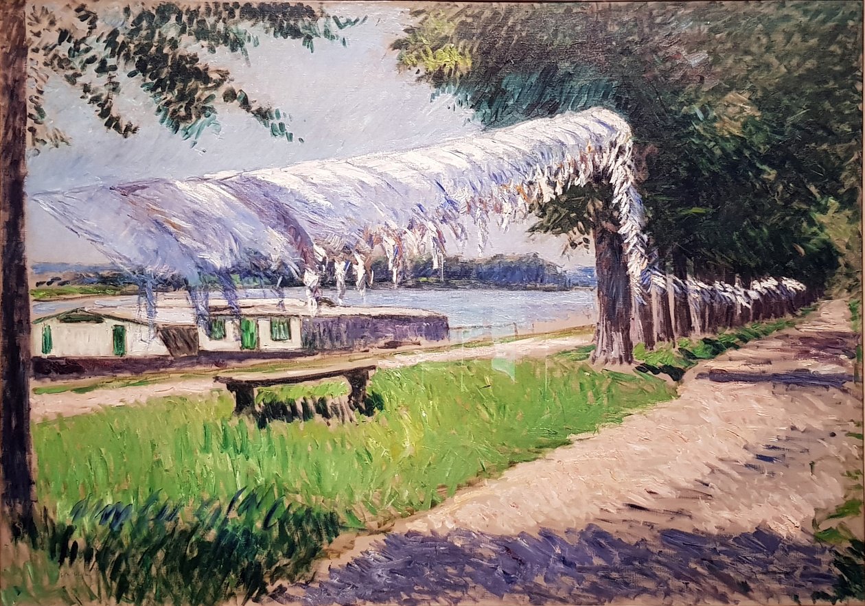 De was drogen aan de oevers van de Seine door Gustave Caillebotte