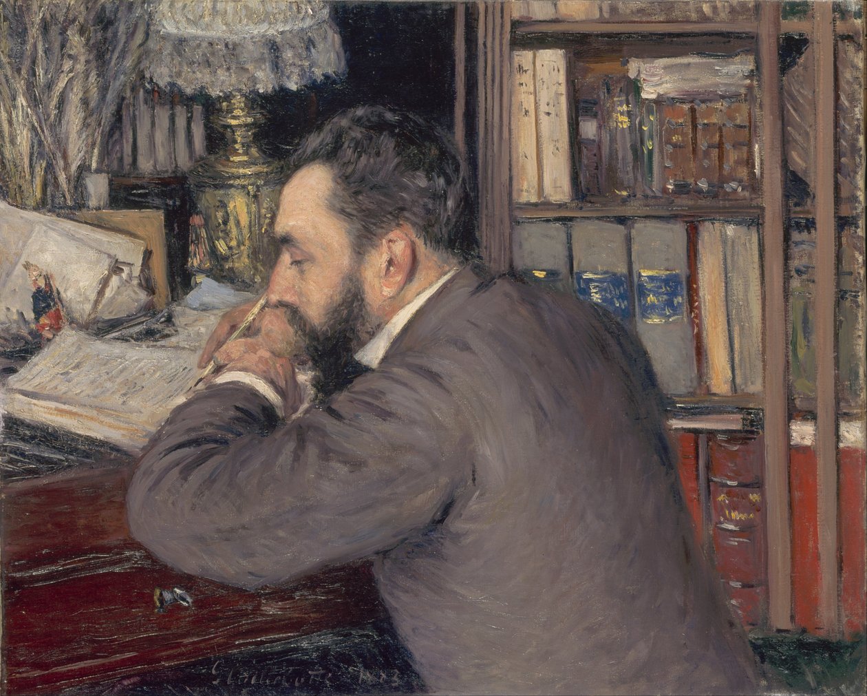 Henri Cordier door Gustave Caillebotte