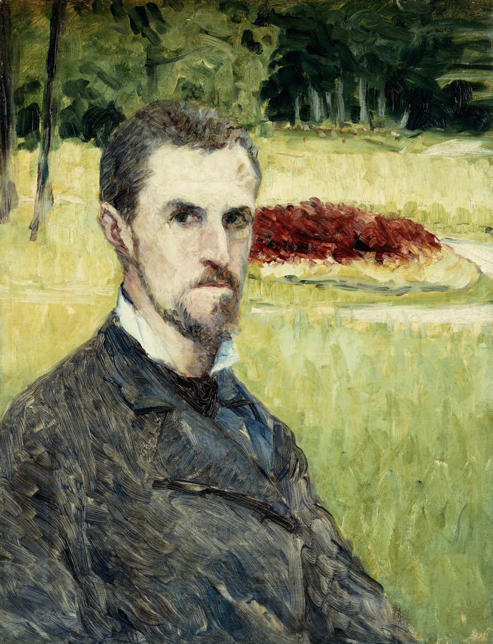 Portret van de Kunstenaar door Zichzelf, 1875-1877 door Gustave Caillebotte