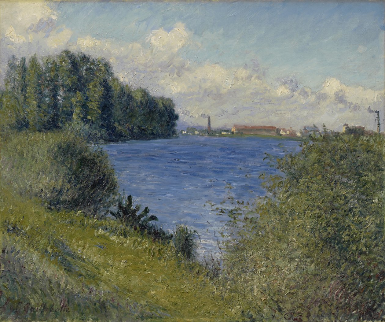 De Seine bij Argenteuil door Gustave Caillebotte
