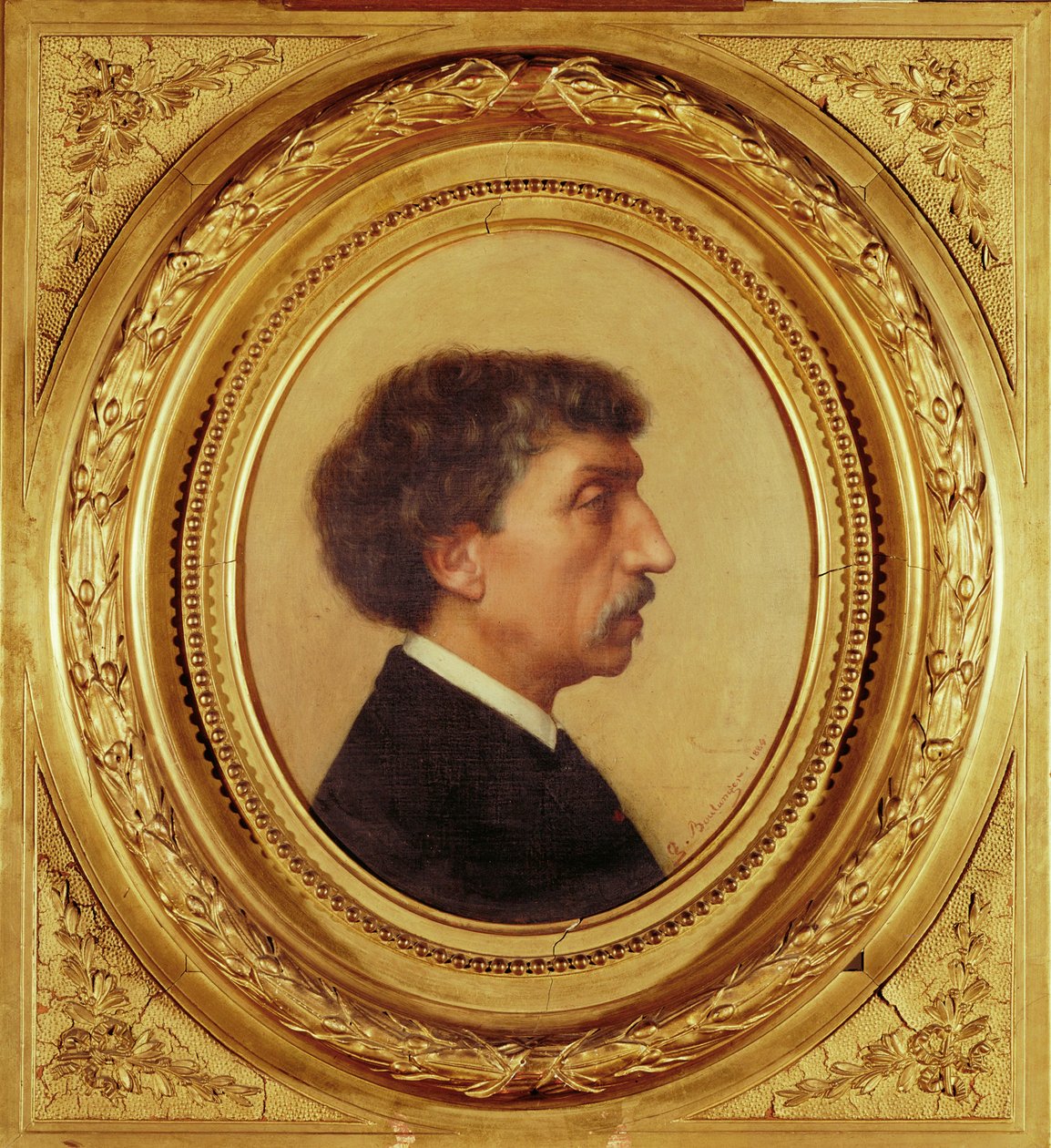 Charles Garnier, architect, wiens plannen voor de nieuwe ... door Gustave Clarence Rodolphe Boulanger
