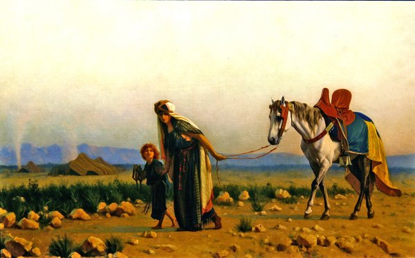 De terugkeer door Gustave Clarence Rodolphe Boulanger