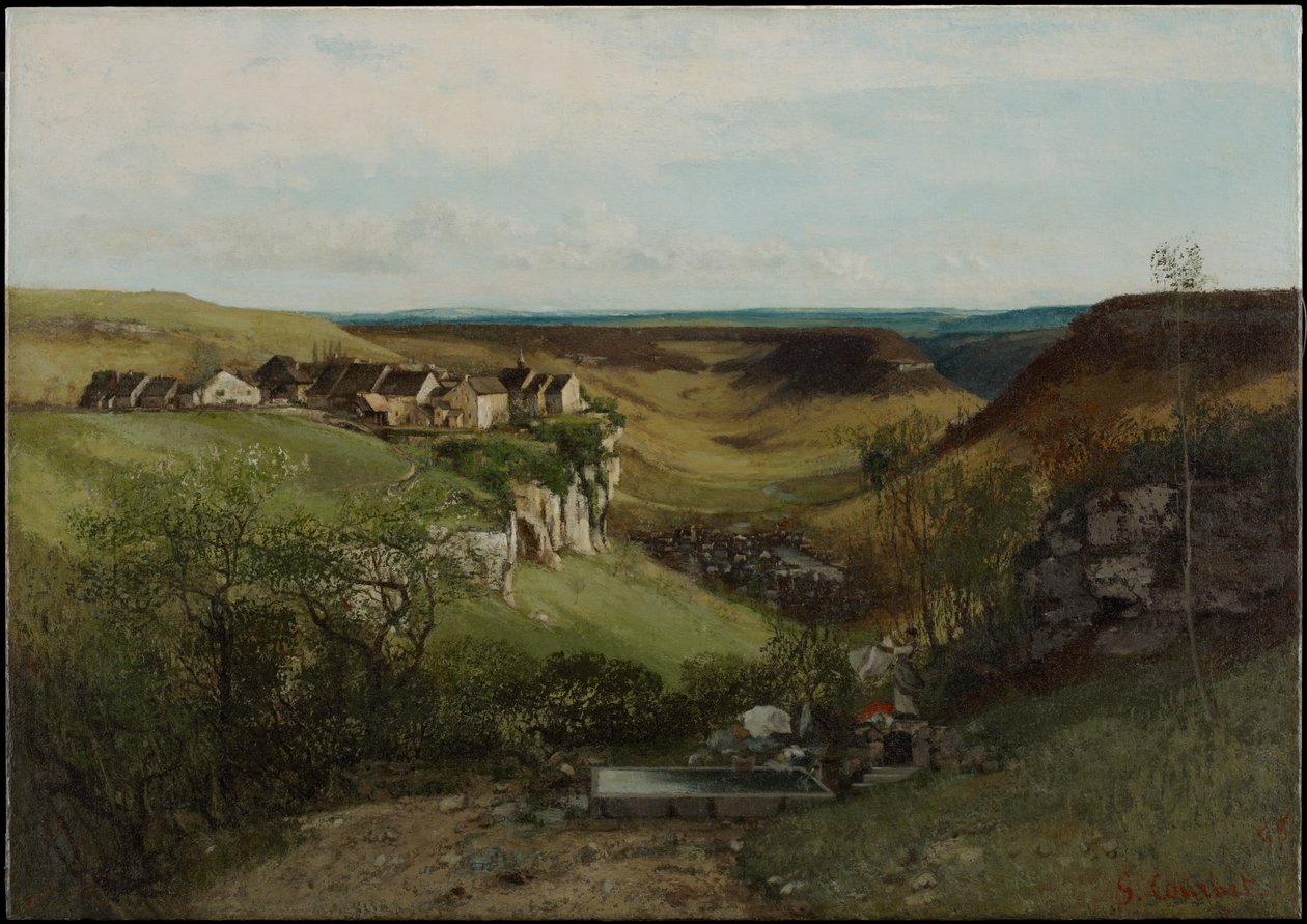 Kasteel van Ornans door Gustave Courbet