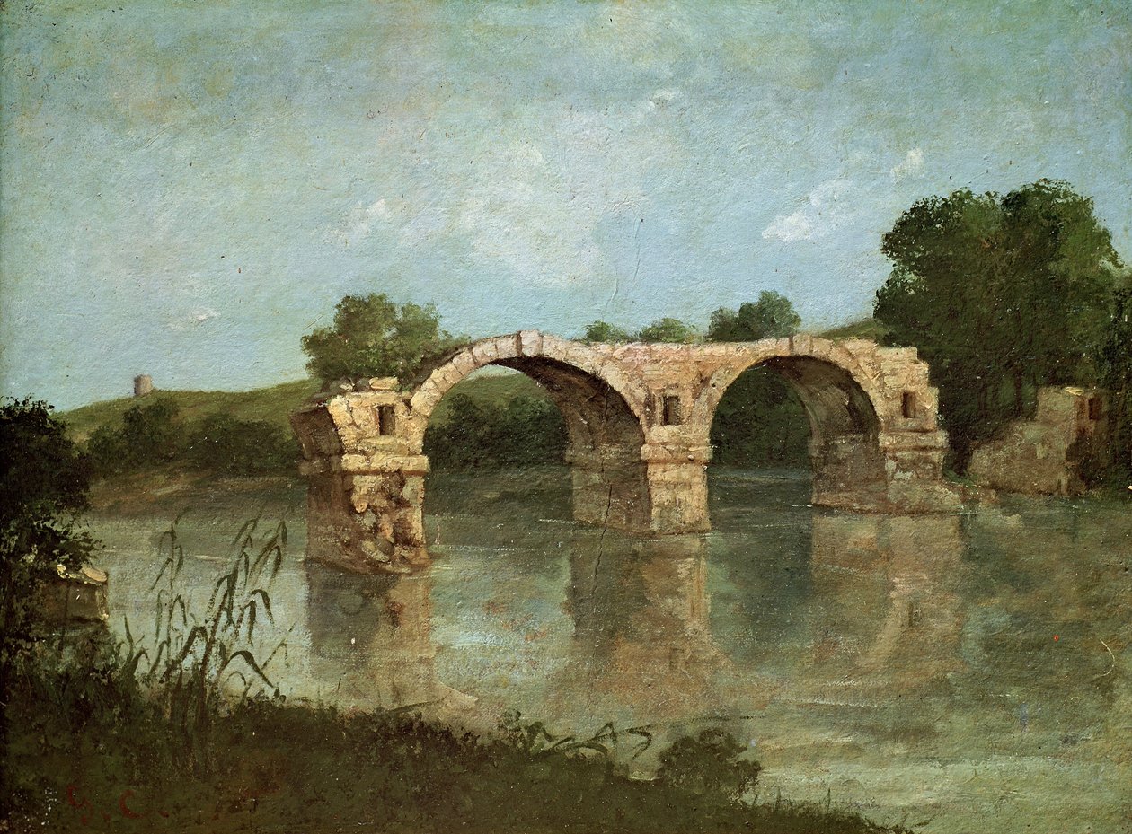 De brug van Ambrussum door Gustave Courbet