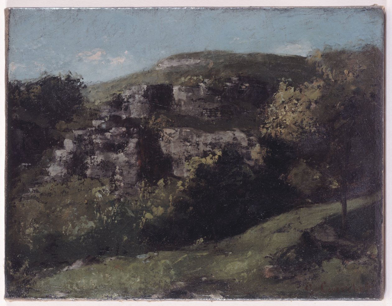 Rotsen bij Ornans door Gustave Courbet