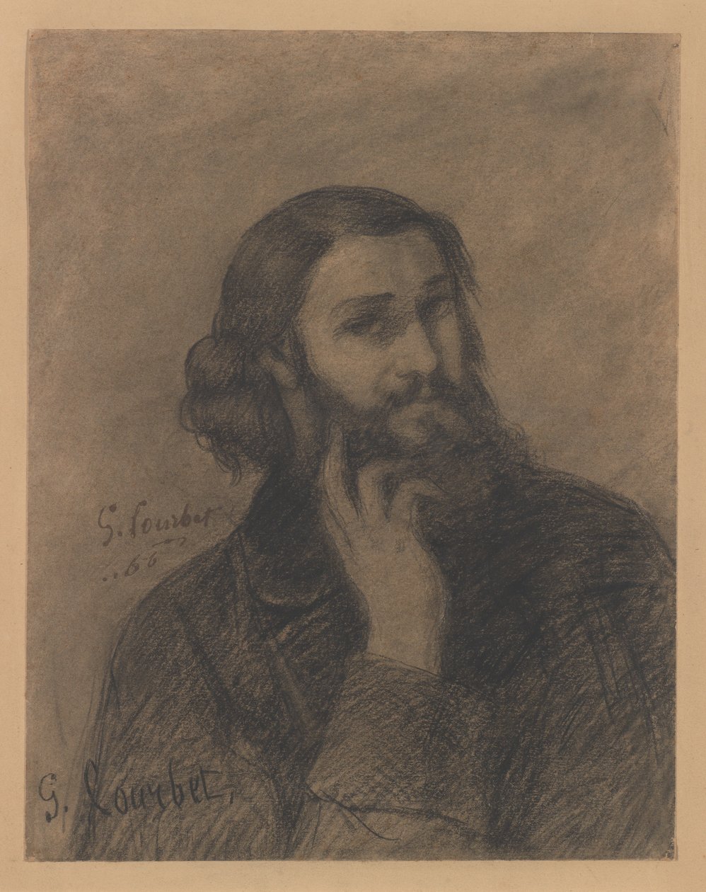Zelfportret door Gustave Courbet