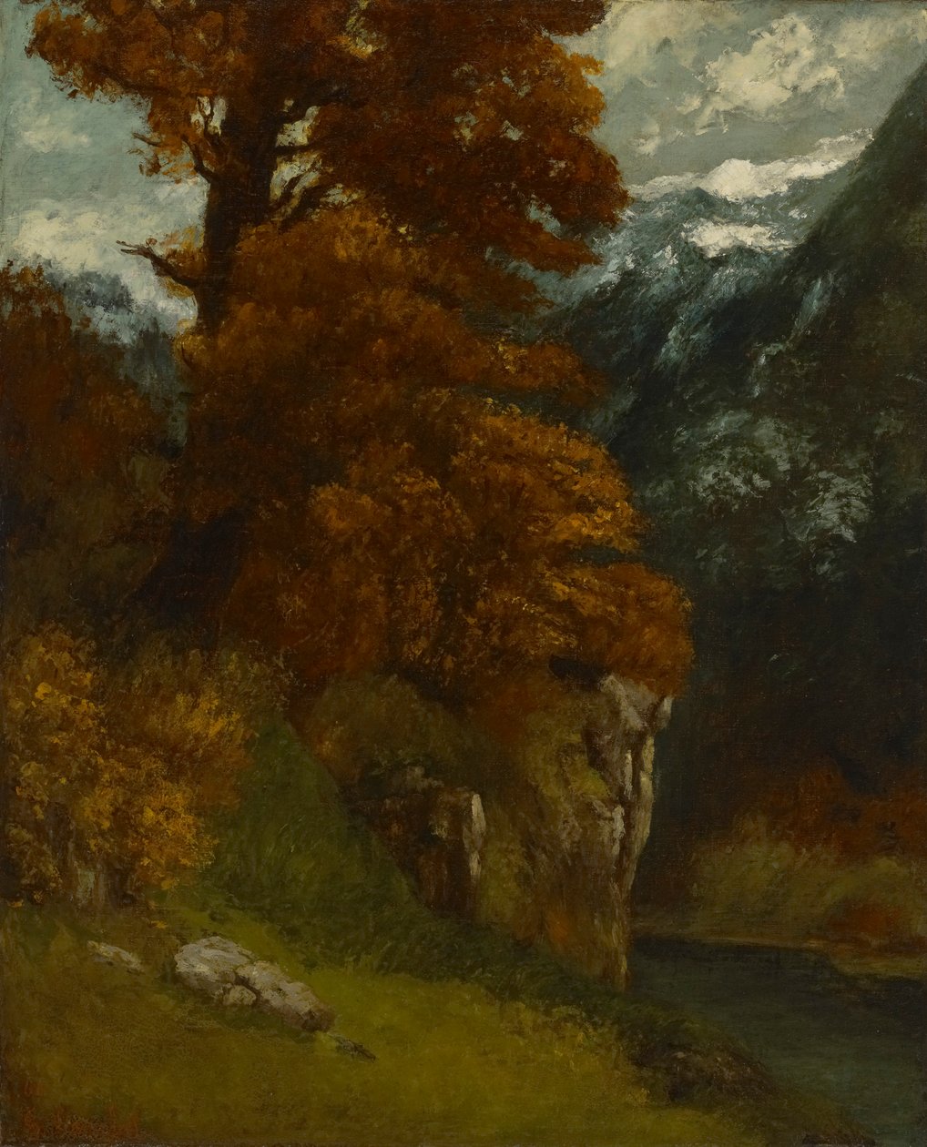 De Glen bij Ornans (Bords du Doubs; Effet d door Gustave Courbet