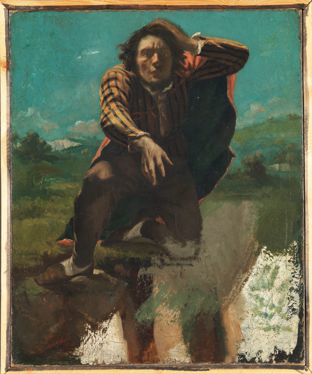De gek met angst, c.1844 door Gustave Courbet