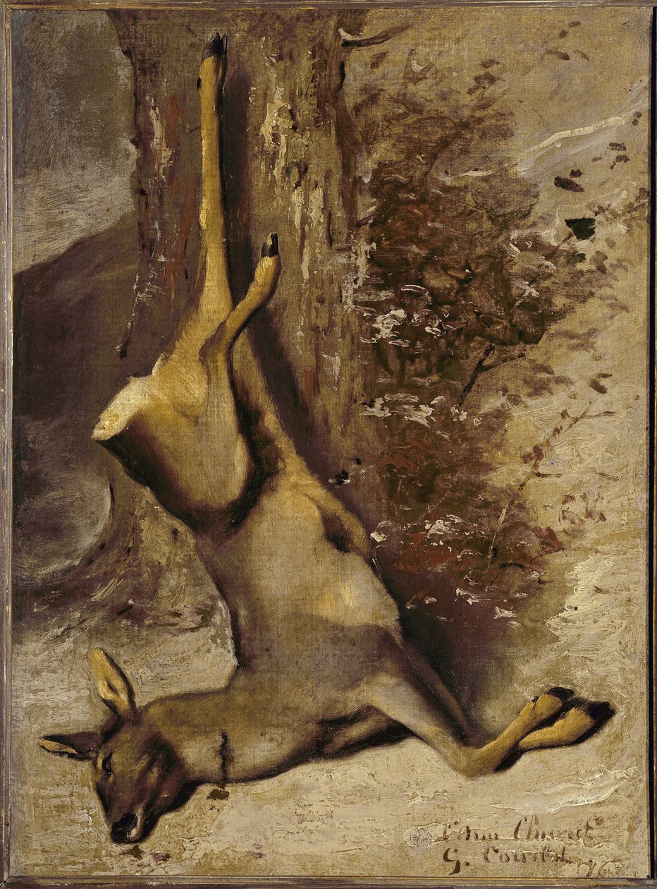 Het hert door Gustave Courbet