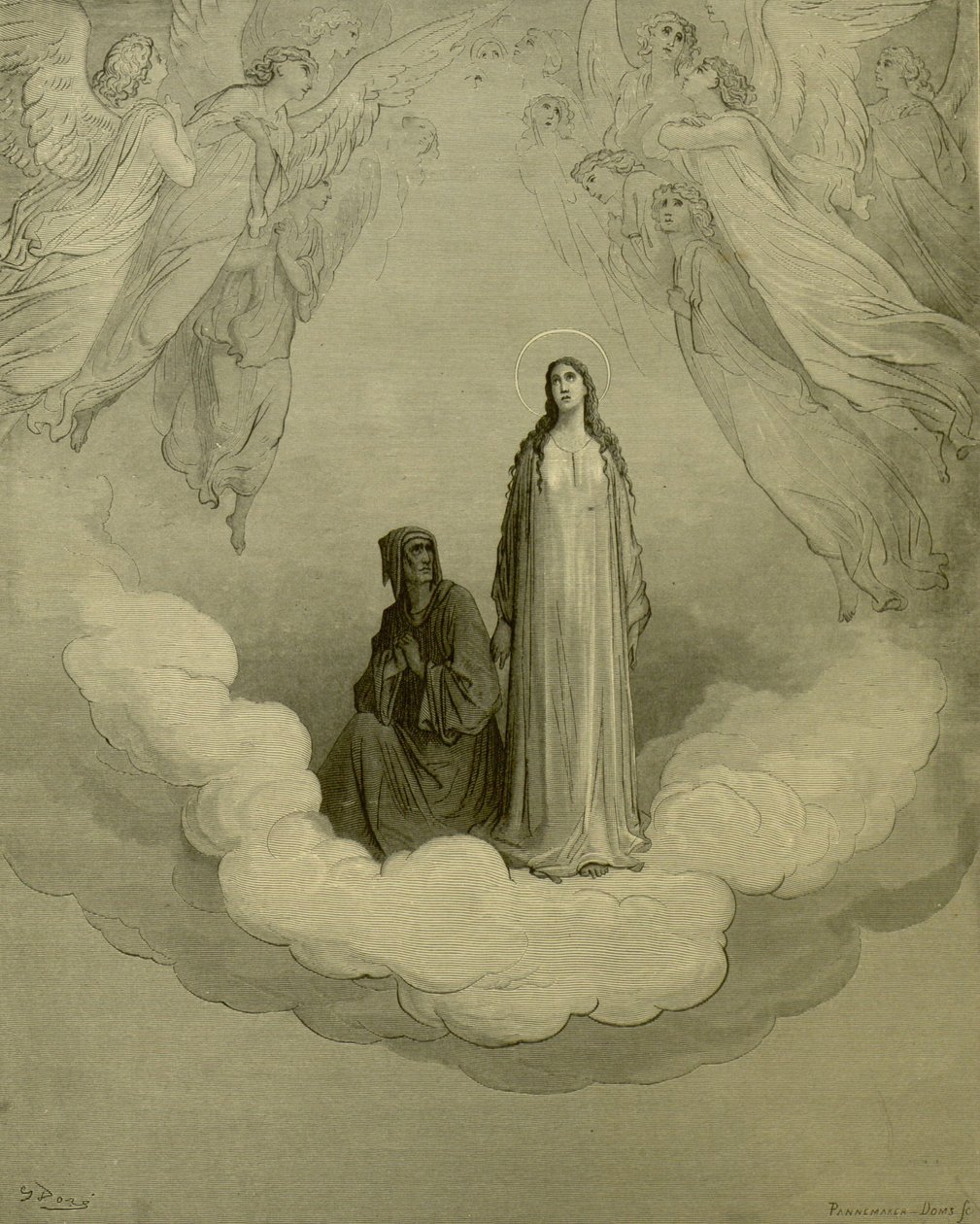 Gustave Doré - Paradiso, c. XXI, v. 1-3 door Gustave Dore