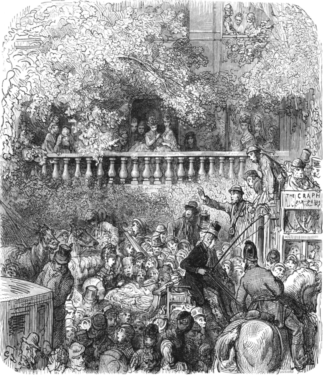 Een Blokkade op de Weg door Gustave Dore