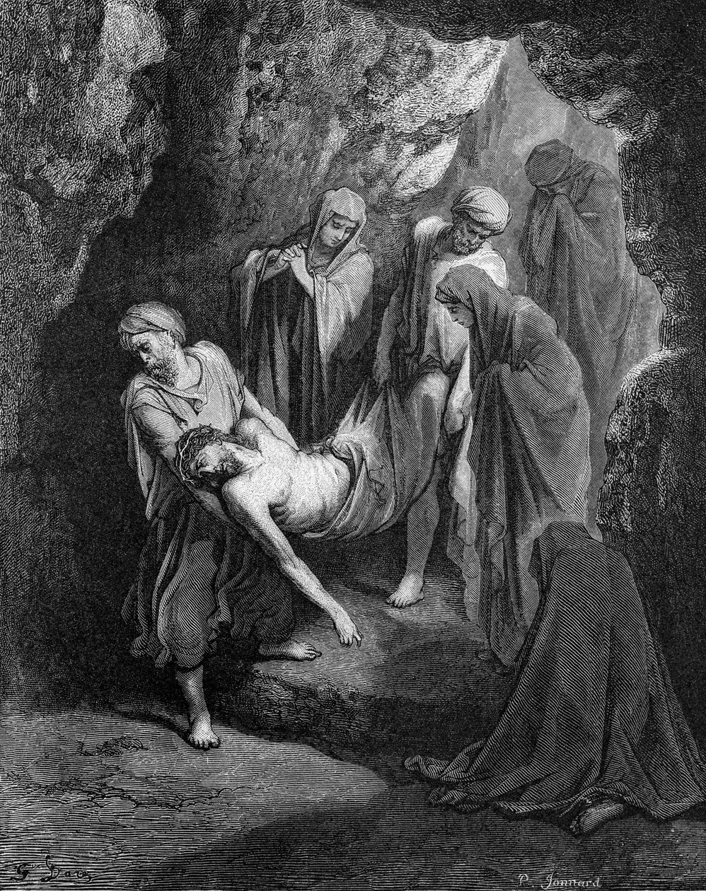 Begrafenis van Jezus door Gustave Dore