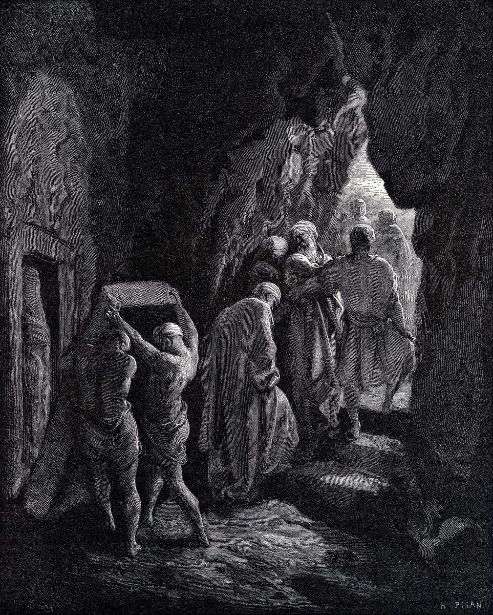 Begrafenis van Sarah door Gustave Dore