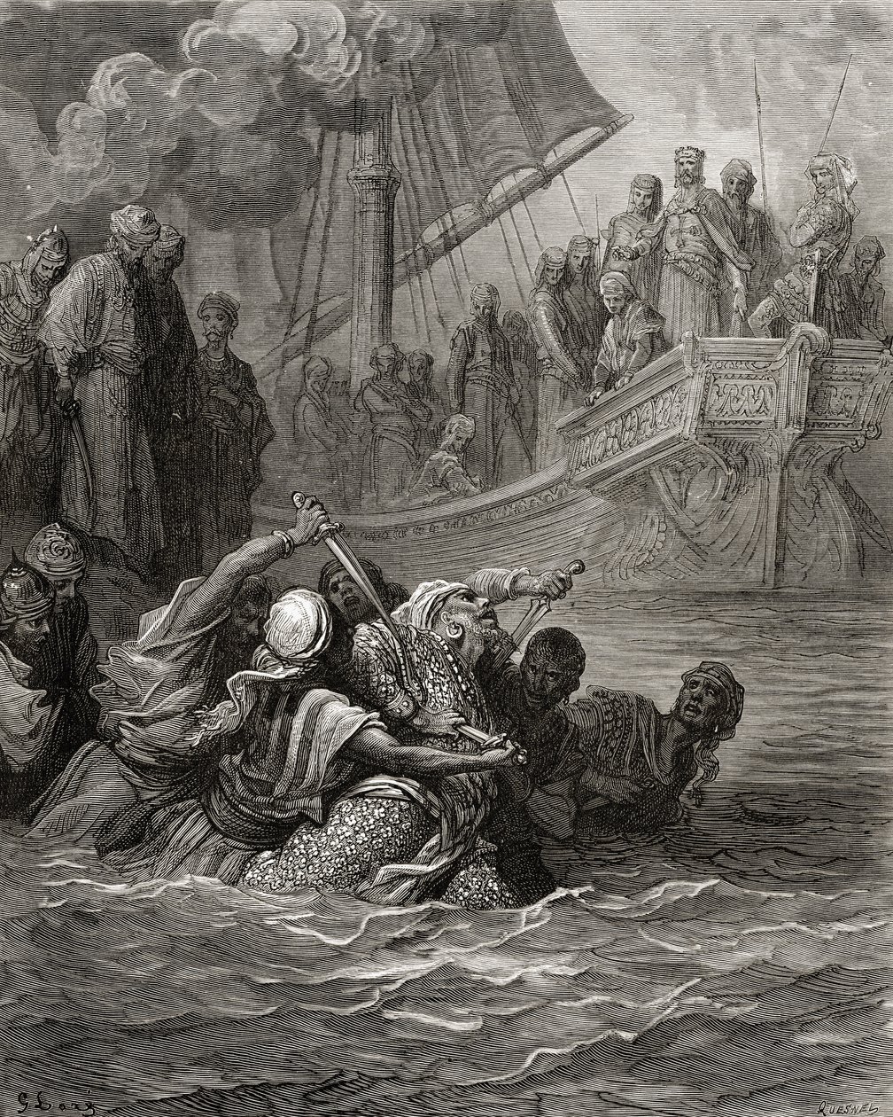 De dood van Almoadam, illustratie uit 