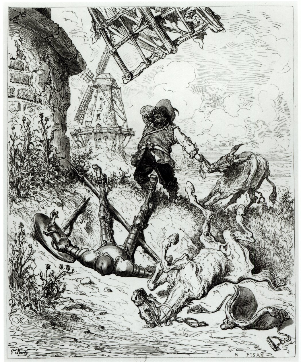 Don Quichot en de Windmolens, uit 