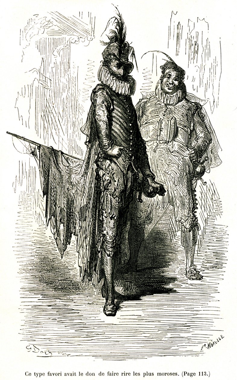 Gravure door Gustave Doré ter illustratie van Théophile Gautier