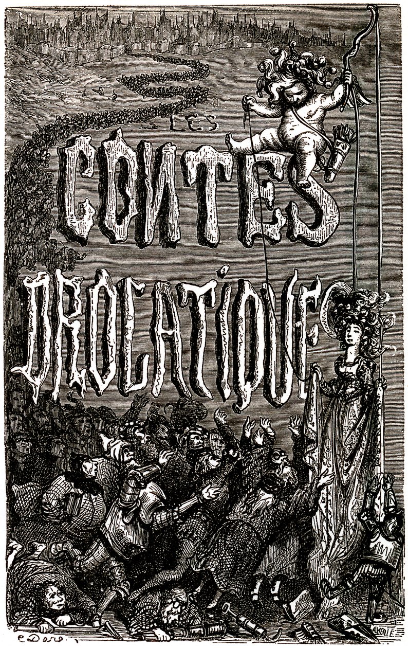 Frontispice voor de Drolatische Verhalen van Honore de Balzac door Gustave Dore