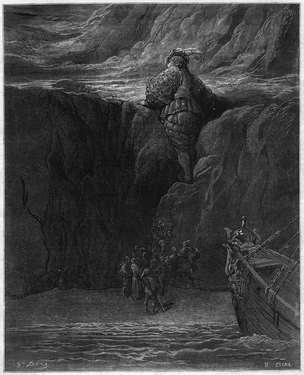 Illustratie door Gustave Doré (1832-1883) voor Pantagruel door François Rabelais (1483-1553). jaren 1870 door Gustave Dore