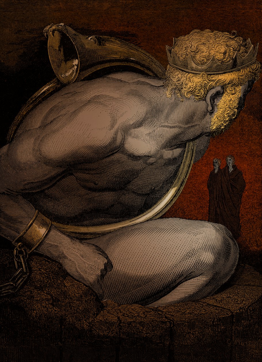 Illustratie voor De Goddelijke Komedie - Hel (La Divina Commedia, L