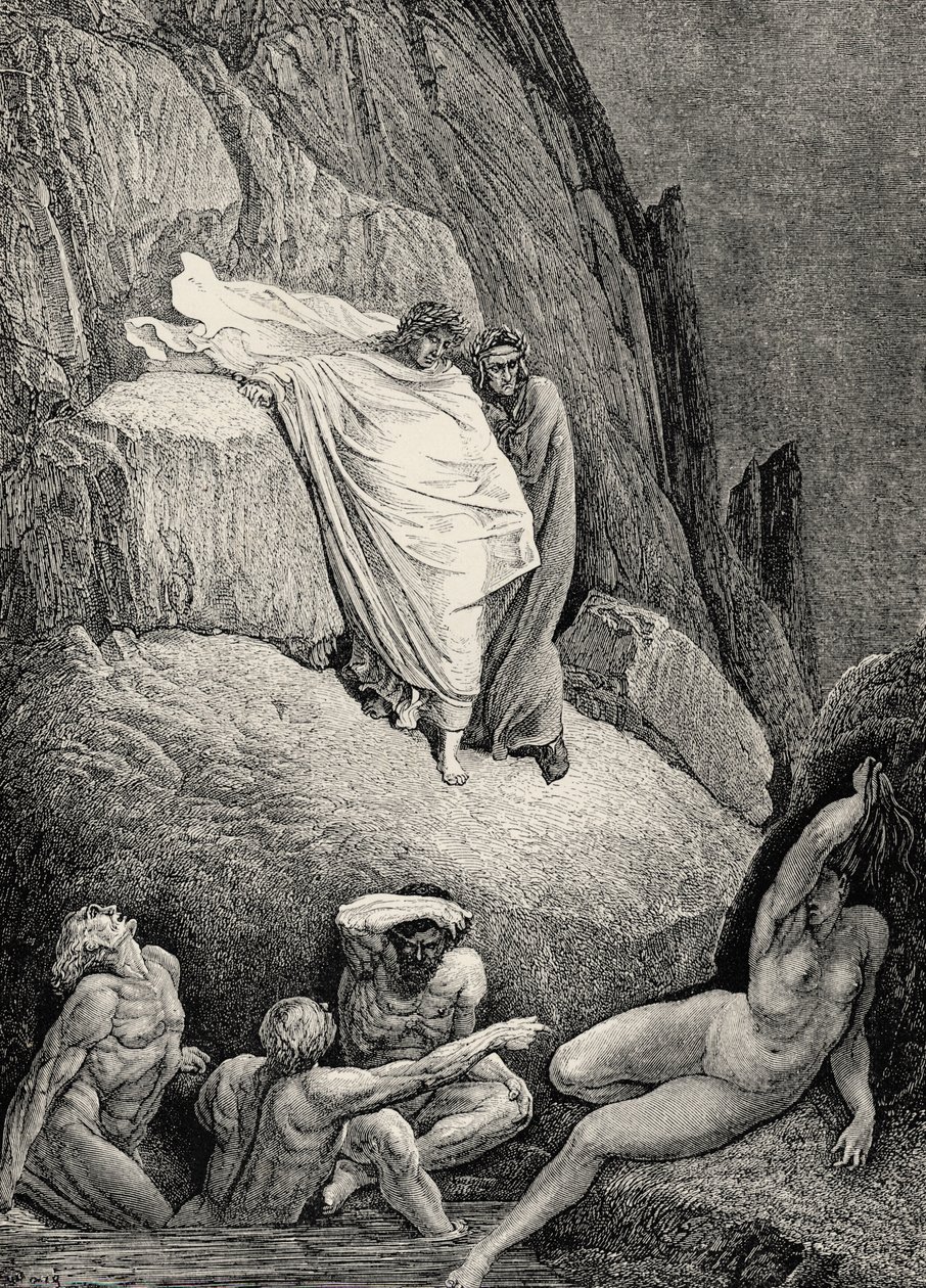 Illustratie voor De Goddelijke Komedie - Hel (La Divina Commedia, L