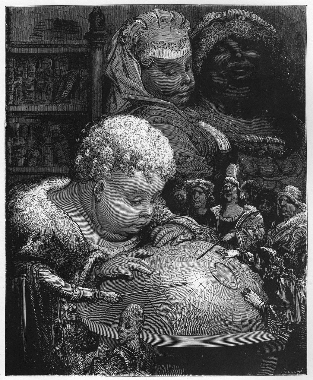 De opvoeding van Gargantua - illustratie uit 
