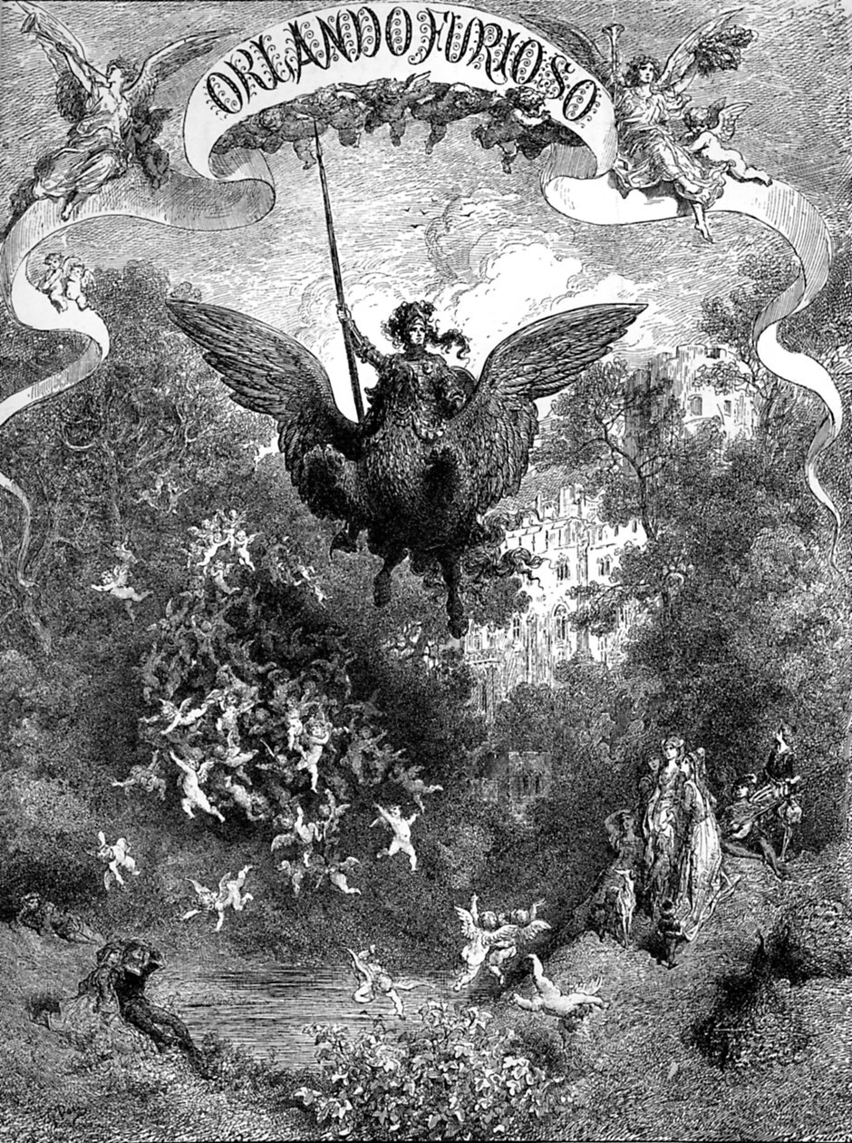 Orlando Furioso door Ludovico Ariosto, omslag door Gustave Dore